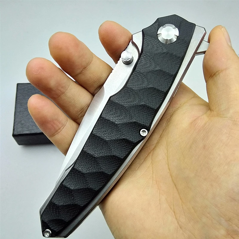 KESIWO folding blade knife D2 tactical camping survival pocket knives hunting flipper G10 handle hiking kitchen outdoor EDC tool