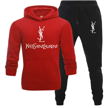 

brand men's sports suit 2-piece hoodies and pants men's sports Jacket set letter printing plus size jogging suit men's clot