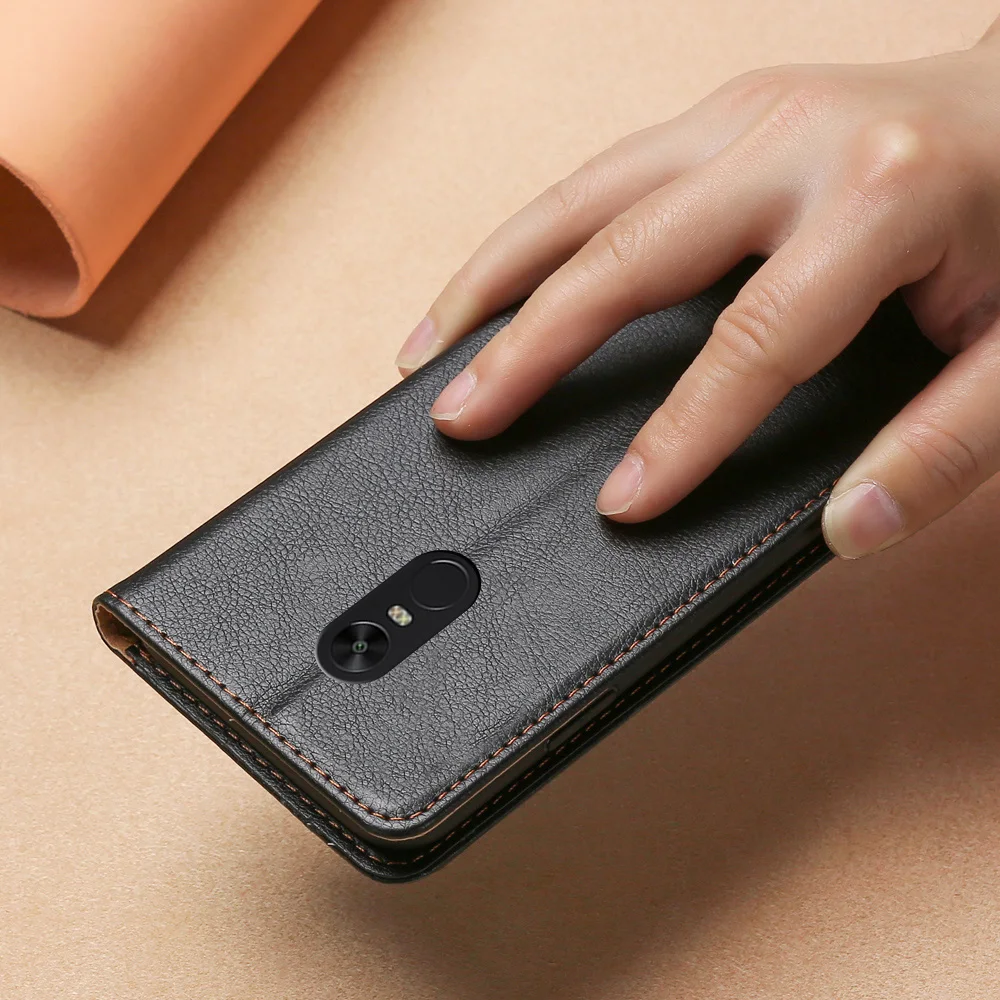 Магнитный чехол для Xiaomi Redmi 7A кожаный из ТПУ задняя крышка флип-кошелек с