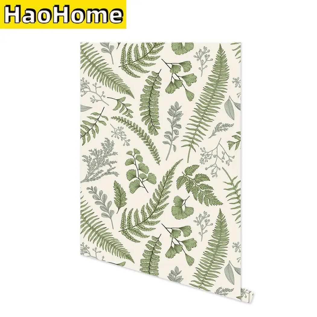 Rainforest Leaves Self Adhesive Walllpaper Jungle Wallpaper Green Leaf Peel and Stick Wallpaper Removable Contact Paper for Wall