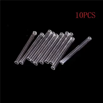 

10Pcs/Set Transparent Tubes 100mm Long Thick Wall Test Tube Pyrex Glass Blowing