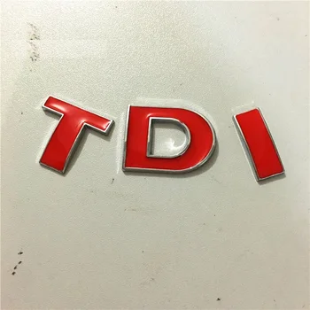 

Car covers 3D TDI Badge Emblem Decal Sticker for VW Golf JETTA PASSAT MK4 MK5 MK6 skoda seat Car styling car accessories
