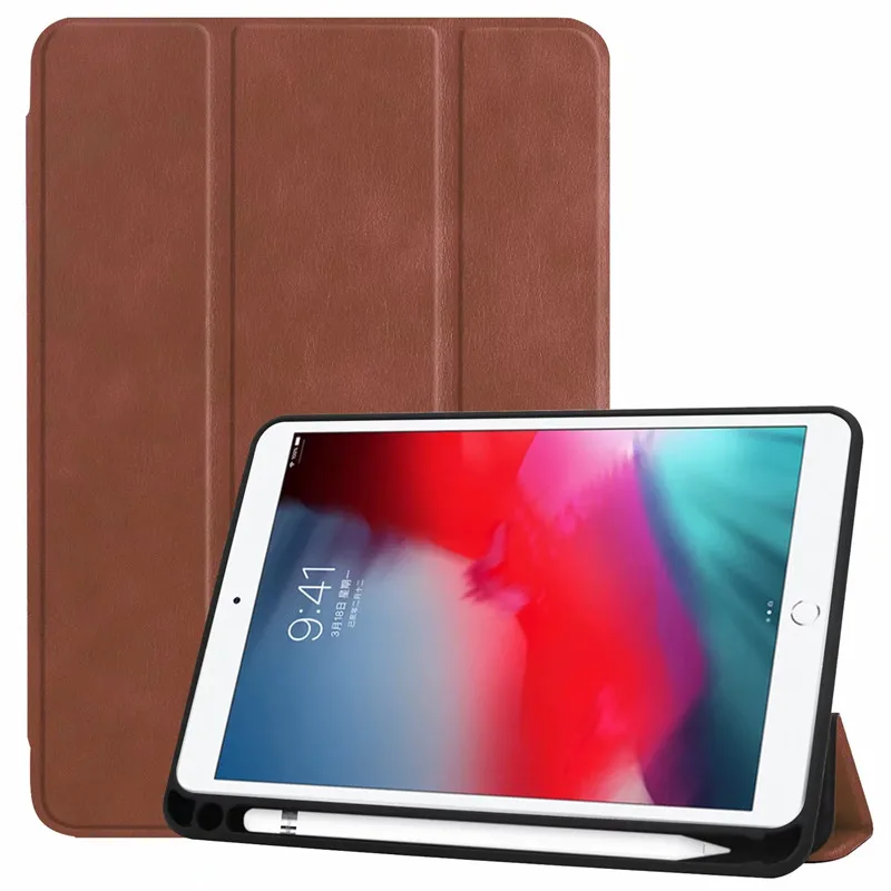 Чехол для iPad mini с держателем карандаша из искусственной кожи прозрачная задняя защитная крышка для iPad Mini 5 Case A2133 7,9''
