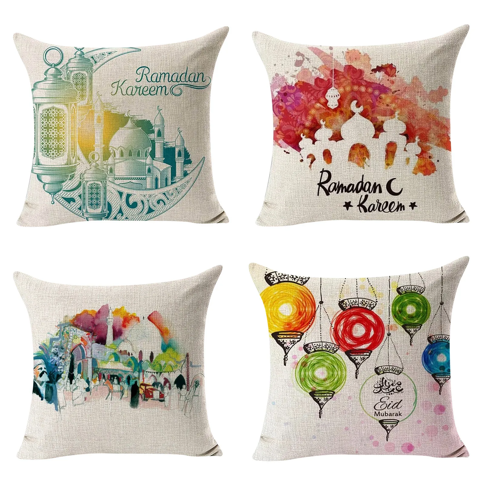 ИД мусульманских украшения на Рамадан для дома из хлопка сиденье диванных