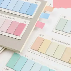Ensemble de Notes autocollantes mignonnes, 6 couleurs, nouveauté, autocollant pour bloc Notes, marque Page, Page, drapeau, fournitures de papeterie scolaires et de bureau 