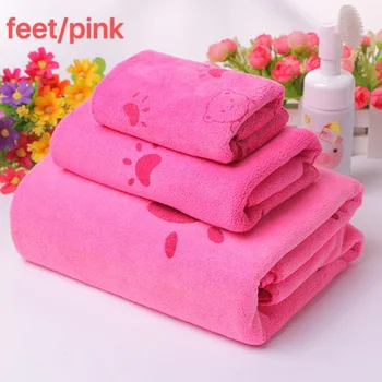 

3 Pieces Bath Towels Thick Cotton Set Towels Bath Towel For Adults Washcloths High Absorbent soft bathroom towel beach towel