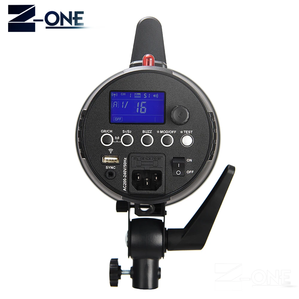 Godox GS400II GS400 II 400Ws GN65 профессиональная студийная стробоскоп со встроенным Godox 2,4G Беспроводная система X предлагает креативную съемку