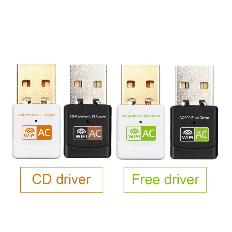 USB Wifi адаптер 600 Мбит/с Ethernet приемник двухдиапазонный беспроводной ключ сетевая