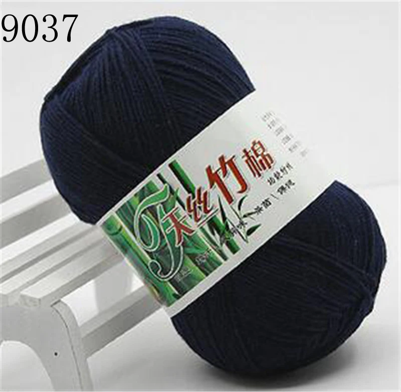 a9037 1 шт., 50 г, хлопчатобумажная пряжа, натуральный бамбук, мягкая пряжа для вязания крючком, детская пряжа для вязания, шерсть, распродажа, свитер для ручного вязания своими руками C1MX0012 - Цвет: a9037