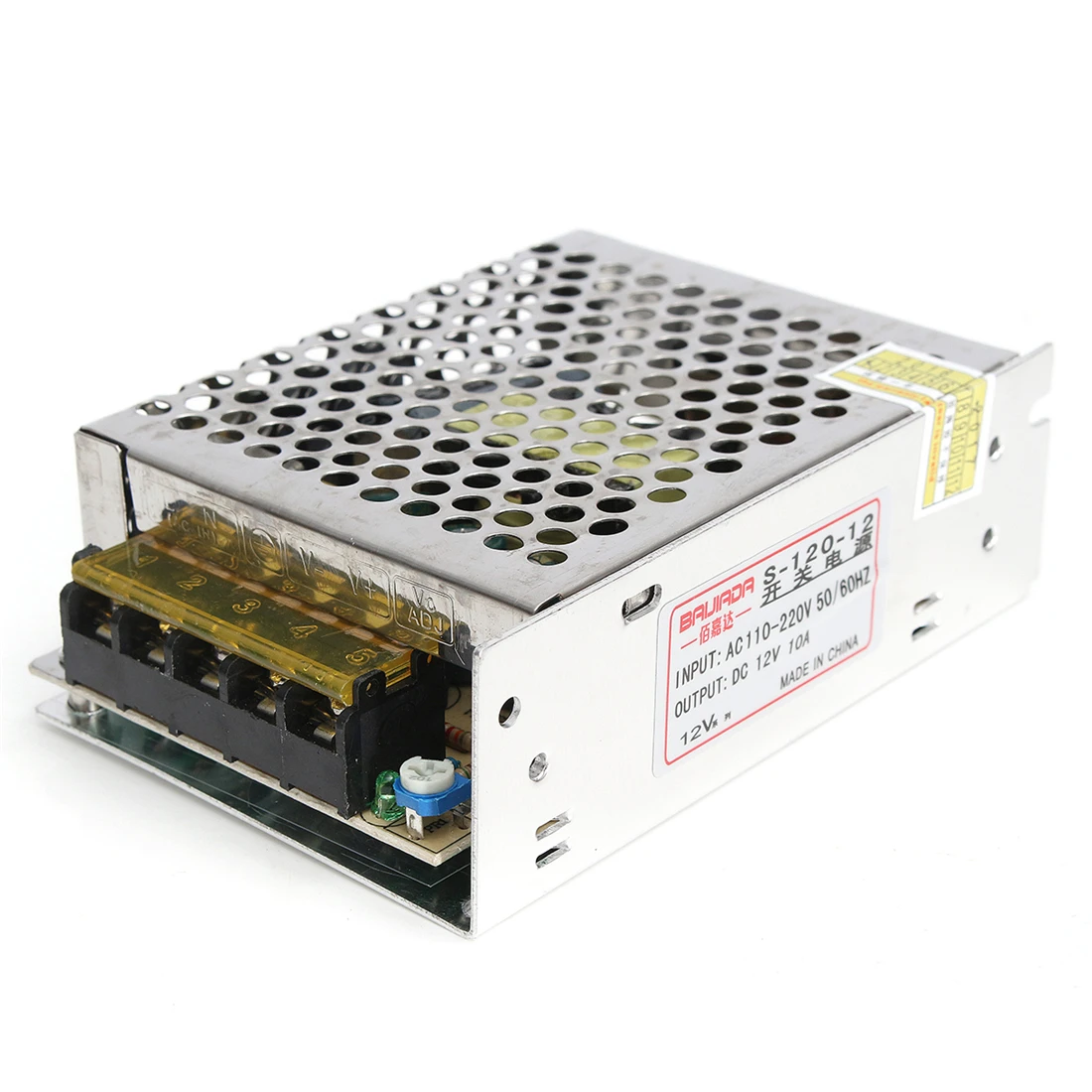 Jiguoor AC 220V к DC 12V 10A 120W блок питания трансформатор адаптер драйвер для полосы света лампы