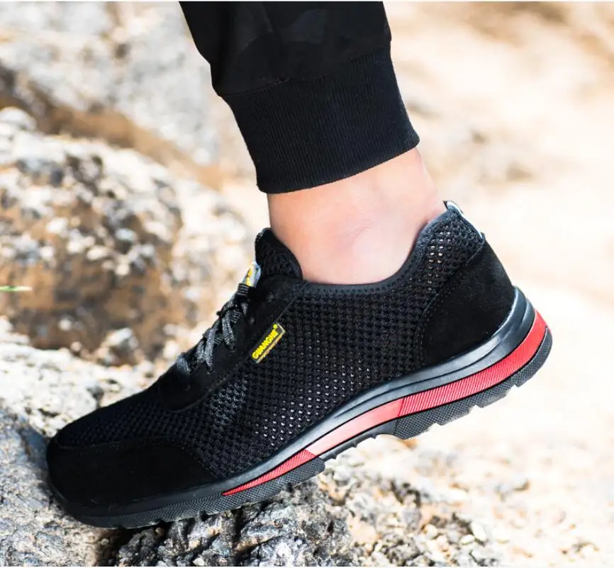 JX625 Breathable Men Work Safety Shoes Steel Toe Caps Anti-smashing Anti-puncture Construction Work Boot Non-slip Security shoe