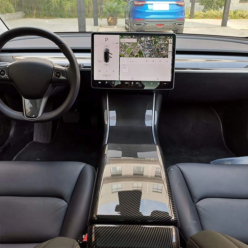 Для Tesla модель 3 внутренний центр хранения подлокотник Крышка отделка Аксессуары 4 цвета