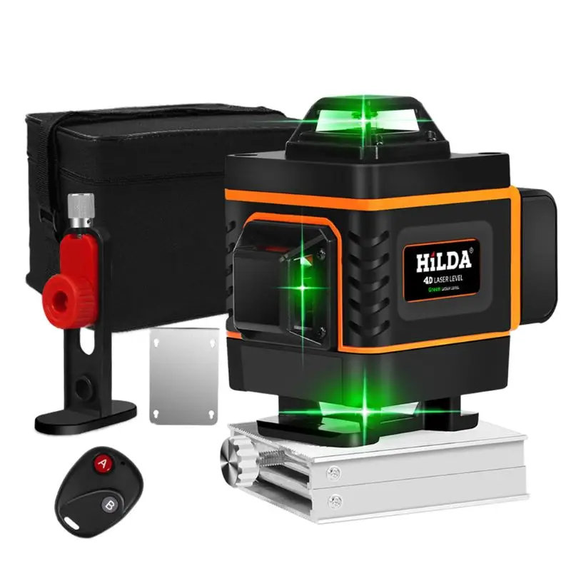 

1Set 16 Lines 4D Infrared Ray Level Self-Leveling 360 Degree Green Light Level 95AA