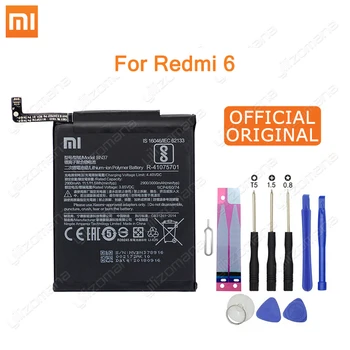 

Xiao Mi Original Phone Battery BN37 For Xiaomi Redmi 6 Hongmi 6A 2900mAh high quality Replacement Battery Retail package + Tool