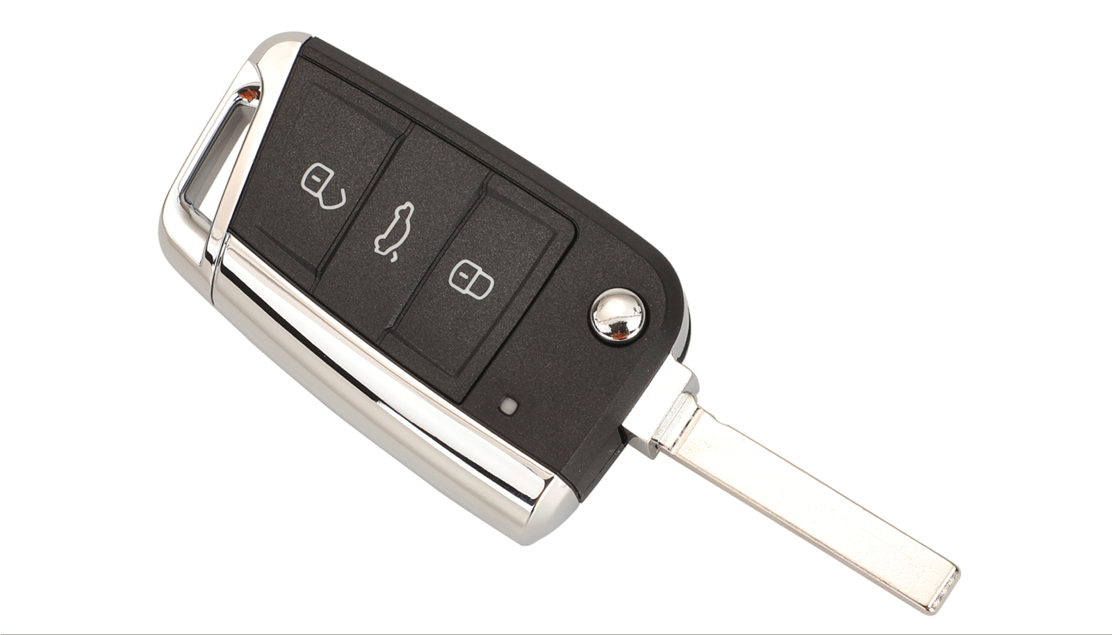 Jingyuqin Klapp Schlüssel Shell Für Volkswagen VW Golf7 MK7 Skoda Sitz 3 Tasten Fernbedienung Auto Schlüssel Fall Abdeckung Mit HU66/HU162T Klinge – Detail 5