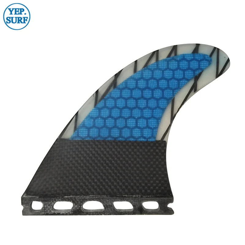 Future Fin G3/G5/G7 Surf Fins Black and Blue Honeycomb Fibreglass Fins Surfboards Fin Surfing M Size