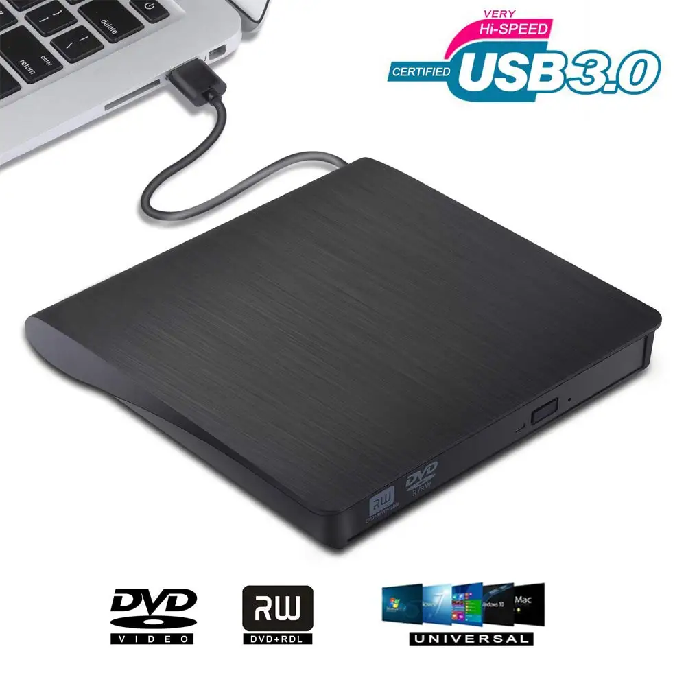 Внешний DVD привод USB 3 0 портативный CD RW записывающее устройство оптический