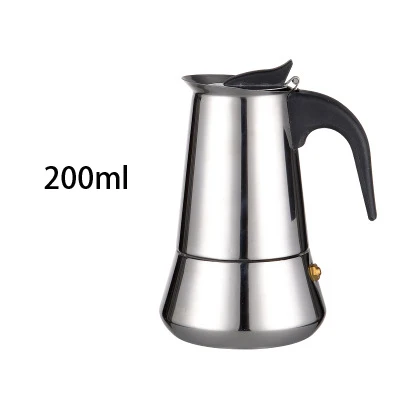 Кофеварка из алюминия Mocha эспрессо Перколятор горшок Кофеварка Moka горшок 2 чашки/4 чашки/6 чашек/9 чашек плита кофеварка