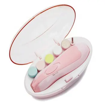 

Baby Electric Nail Grinder Child Manicure Multi-function Led Lamp Abs Safe Baby Nail Clipper Manicure Tools