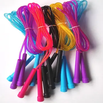

Pvc Plastic Rope Children'S Simple Plastic Handle Skipping Sports Professional Skipping Rope Adjustable Exercise Fitness