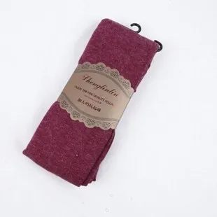 wine red Женские осенние зимние теплые леггинсы, цветные шерстяные кашемировые удобные штаны, эластичные женские леггинсы - Цвет: wine red