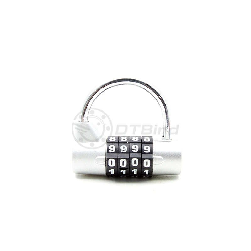 4 Digit Password Safety Lock Wide Shackle Combination Padlock for Gym Locker Travel Safe Lock Drawer Luggage Cabinet Door Lock