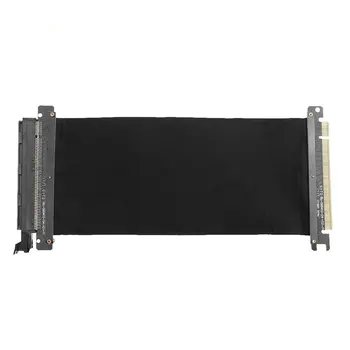 

180 Degrees High Compatibility Pci-e 16x Black Video Card Extended Line 20cm Adapter Line Computer Graphics