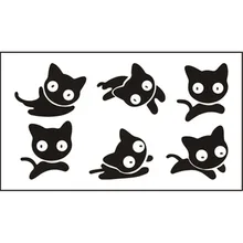 

5pcs/lot Temporary Tattoo Sticker New Design Cat Abstract Figure Body Art Waist/ Arm Tattoo for Kids and Adults