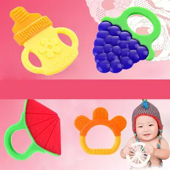 

Baby Teething Toy Soft Silicone Teethers Fridge Dishwasher Safe BPA-Free Teether For Boys And Girls Random Pattern