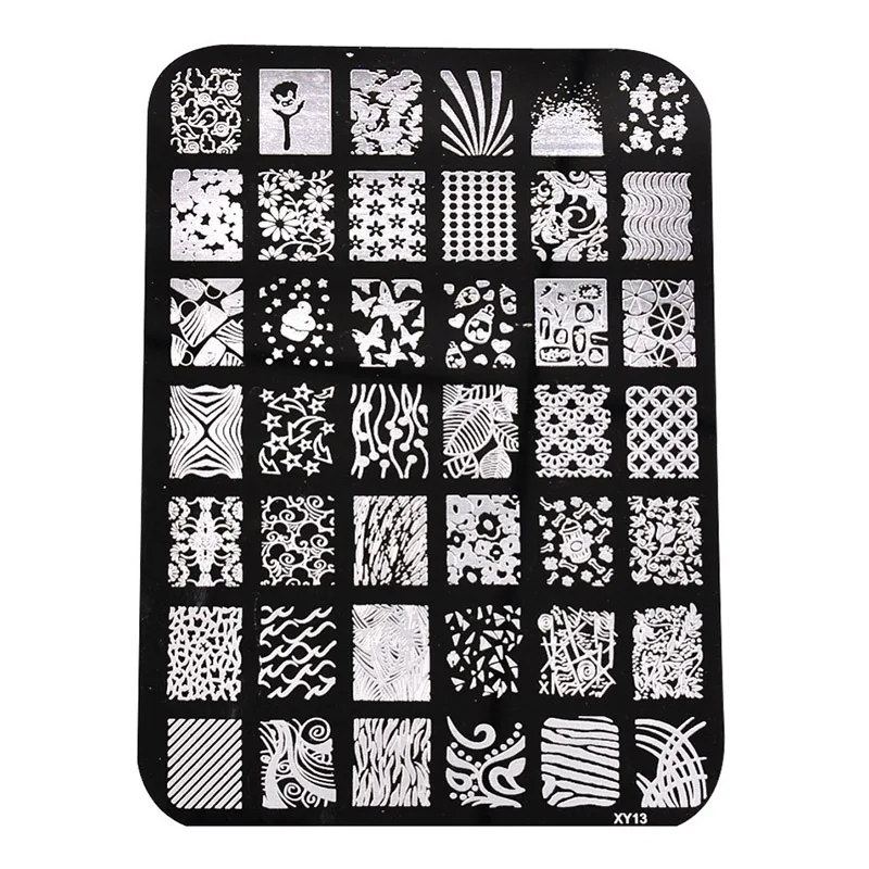 Image Plate серии XY 1 шт. дизайн ногтей маникюр Сделай Сам изображение пластины для стемпинга - Цвет: XY 13