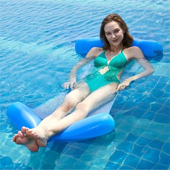 

120*73cm Folding lounge chair floating Inflatable Ride-ons Water Swimming Toy for Adult Pool Rafts Swimming Inflatable Toys Gift