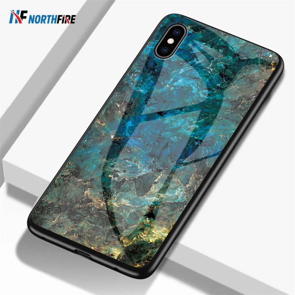 3D мраморный чехол NORTHFIRE для Xiaomi Note 4 5 6 7 Pro 6X 9Se 9 8 Lite Max3 роскошный стеклянный Redmi S2 5Plus