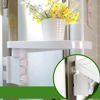 

No-Drill Floating Shelf Window Storage Rack Window Books Storage Rack Flower Pot Holder Drill-Free Floating Frame