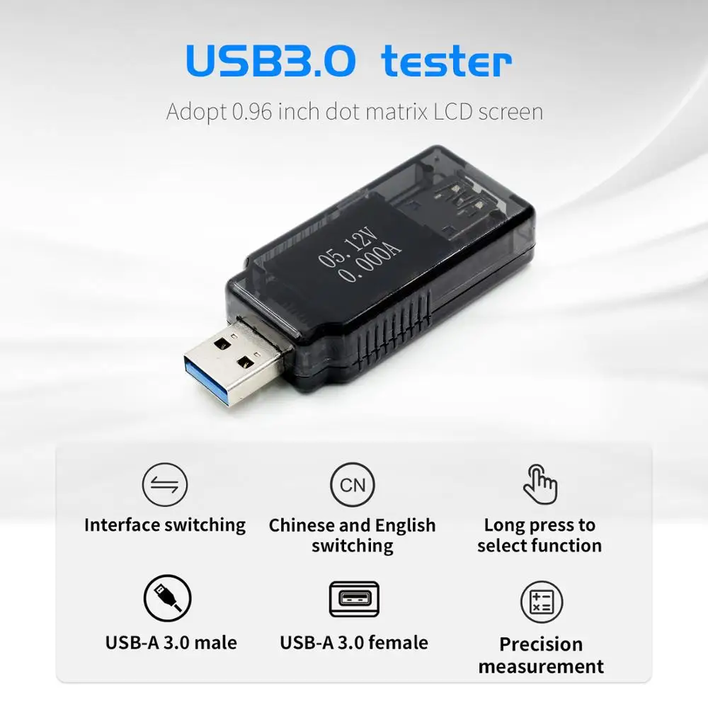 FNB08 32 в 96 Вт USB3.0 USB тестер постоянного тока цифровой вольтметр Амперметр измеритель напряжения тока Ампер Вольт Амперметр детектор