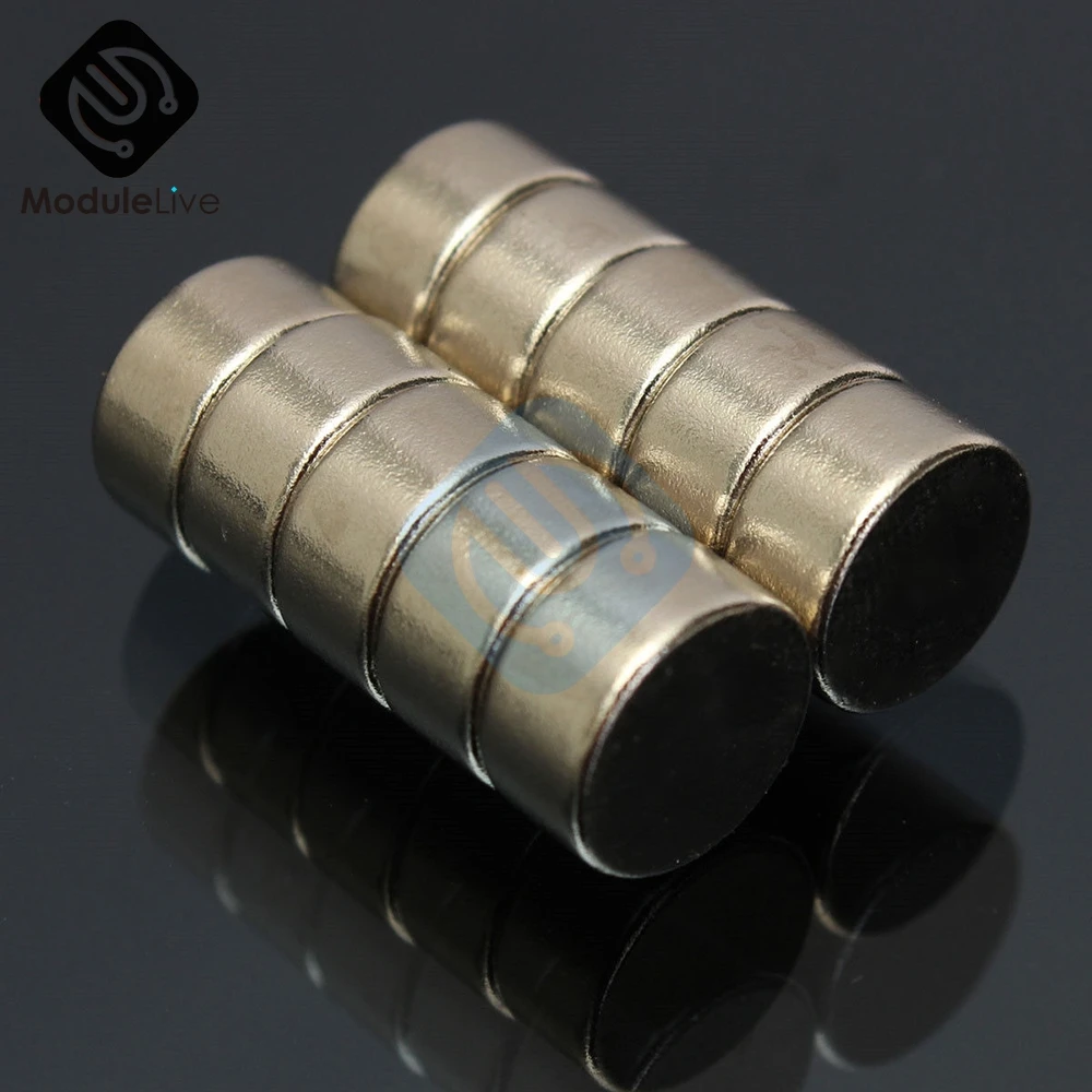 10PCS N52 Neodymium Magnet 10x5mm 10*5 mm Permanent NdFeB Small Tiny Mini Super Powerful Strongest Magnetic Round Magnet Tools