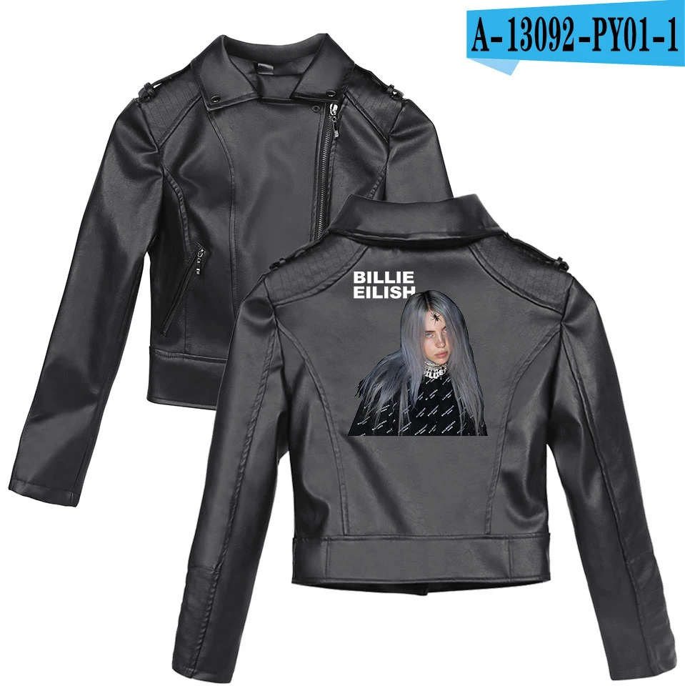 Billie Eilish, новая одежда, принт, розовый/черный, искусственная кожа, куртки для женщин, ривердейл, змеи, уличная одежда, кожа, Брендовое пальто, плюс - Цвет: 4