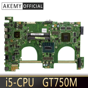 

Akemy N550JV Laptop motherboard for ASUS N550JV Q550JV N550JA G550JK Test original mainboard I5 CPU GT750M