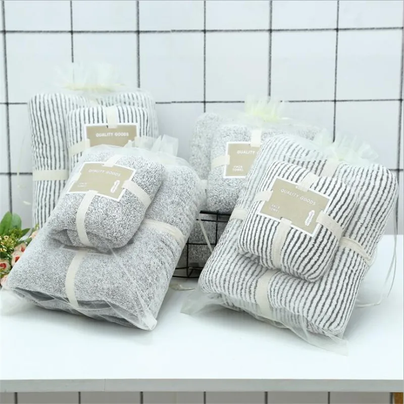 Bath Towels 70x140cm Bamboo Charcoal Coral Velvet Soft Absorbent For Adult Household Bathroom Sets