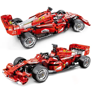 

585PCS City Technic F1 RC Racing Car Building Blocks Remote Control Vehicle Super Sports Racer Power Motor Bricks Kids Toy Gifts