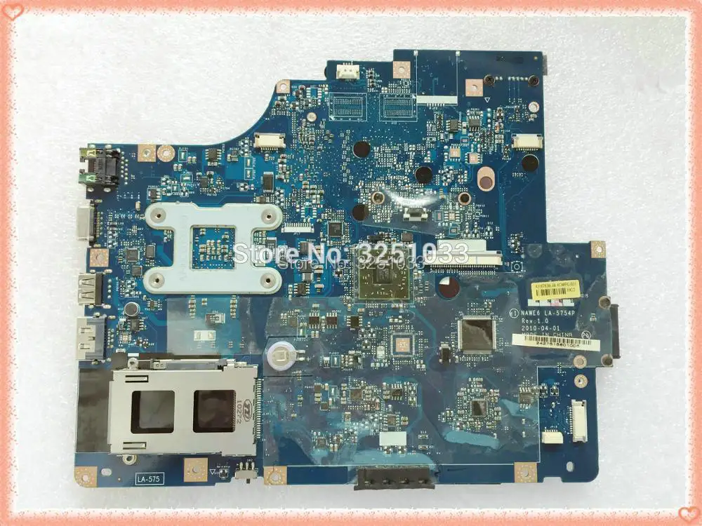 LA 5754P для Lenovo G565 Z565 Notebook материнская плата ноутбука с интерфейсом HDMI NAWE6 DDR3 100%