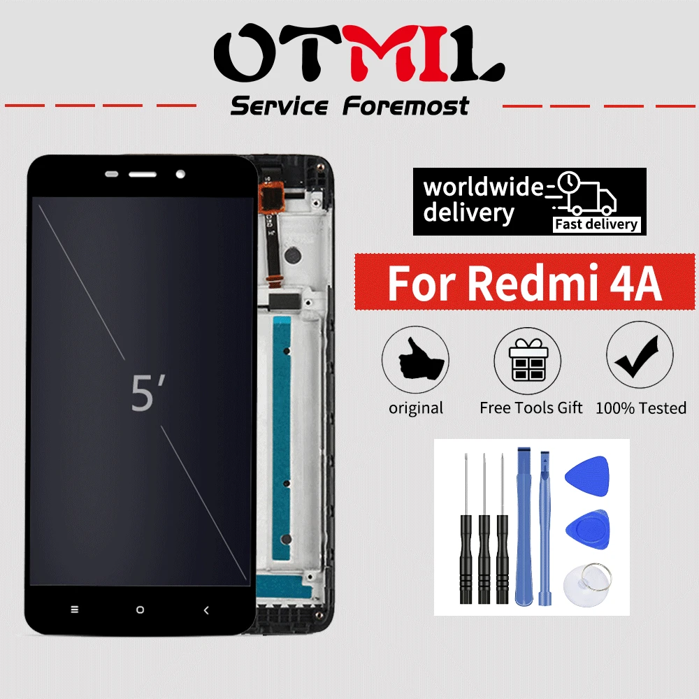 Оригинальный ЖК дисплей 5 0 &quotдля XIAOMI Redmi 4A сенсорный экран с рамкой дигитайзер в