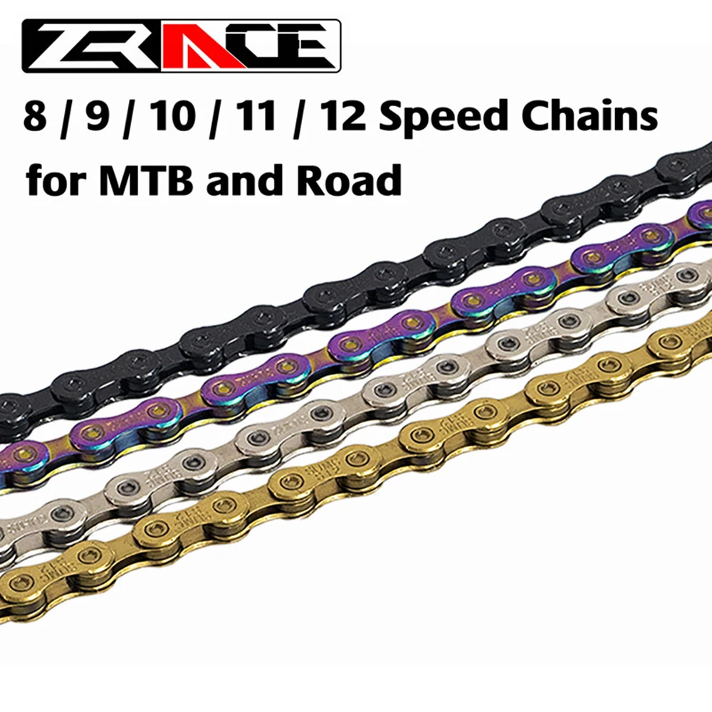 

ZRACE YBN / SUMC Bike Chain 8S 9S 10S 11S 12 Speed MTB Road Bicycle Chains , Neon-Like , Colorful , Black , Gold , 114/120/126L