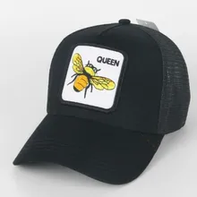 С биркой broidery Bee-black Snapback Бейсболка для дальнобойщика козырек Animal Farm