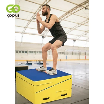 

Folding Gymnastics Exercise Aerobics Tumbling Fitness Incline Mat Slope Ergonomically Incline Wedge Design PU Cover Yoga Ma