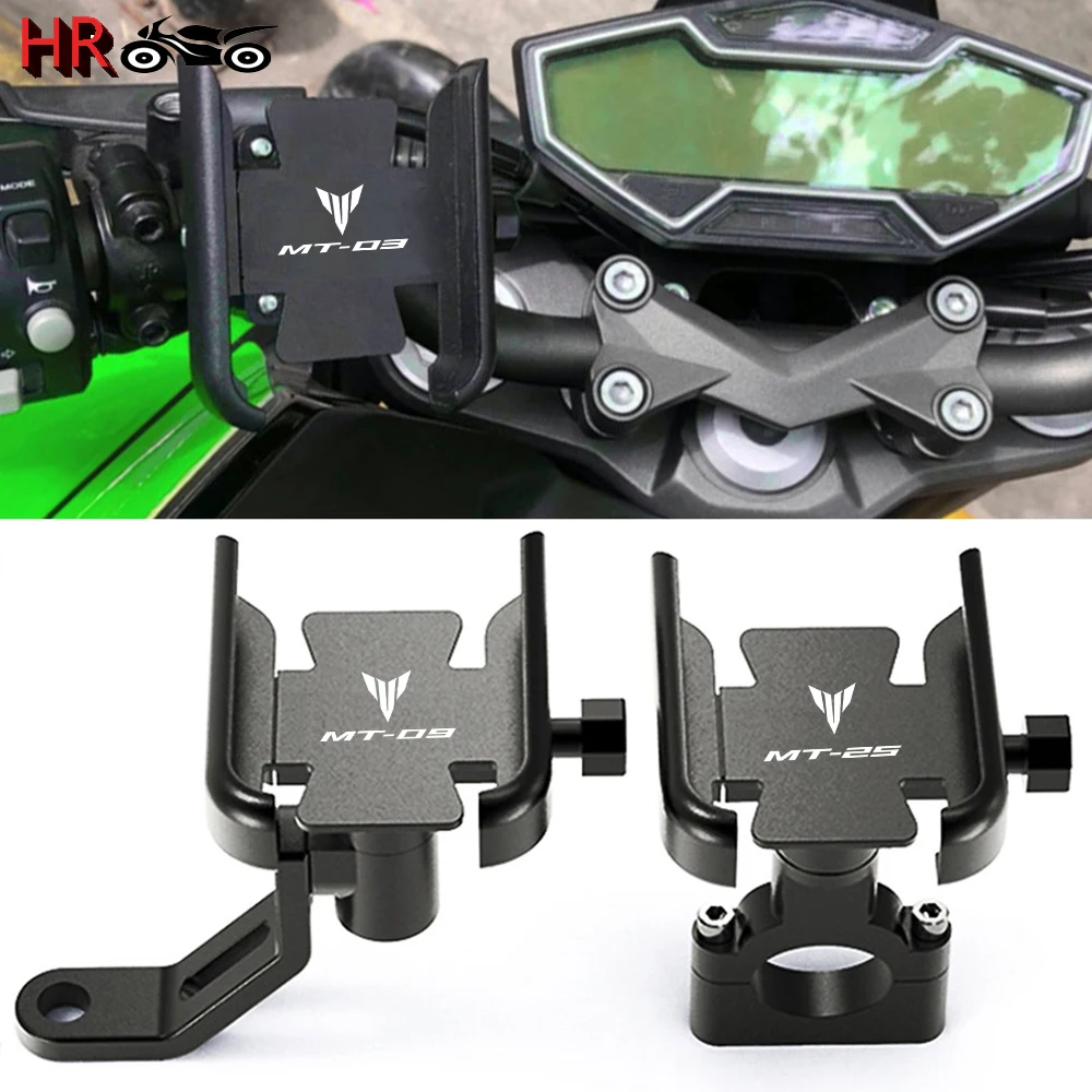 For YAMAHA MT03 MT07 MT09 MT10 MT25 MT 03 07 09 10 25 125 Newest Motorcycle Accessories Handlebar Mobile Phone GPS Stand Bracket |