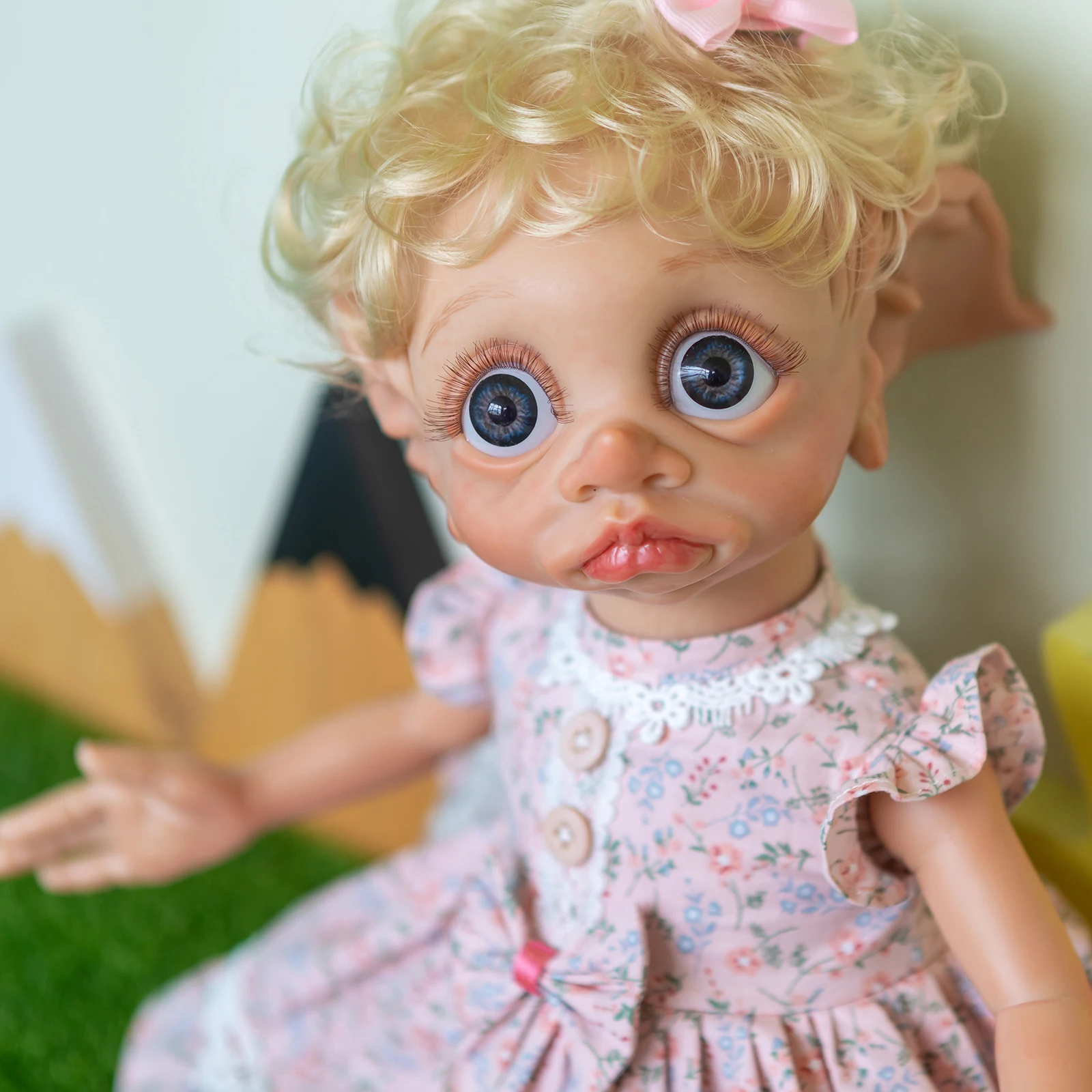 

17inch Bebe reborn Fariy Elf doll cute girl silicone vinyl doll Collectible children gift toy baby dolls