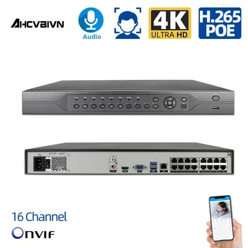 

H.265+ 16CH 8MP Network POE NVR Recorde 4K Onvif POE NVR For 48V POE IP Security Surveillance Camera 8MP CCTV System