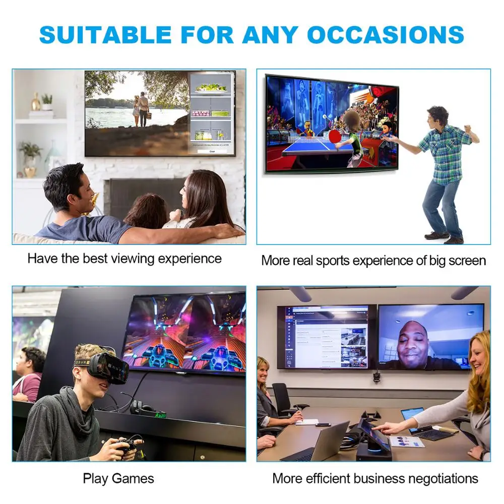 Адаптер HDMI Male Extensions 3840x2160 UHD 4K к DisplayPort Female кабель 15 см с USB 2 0 питанием для PC DP