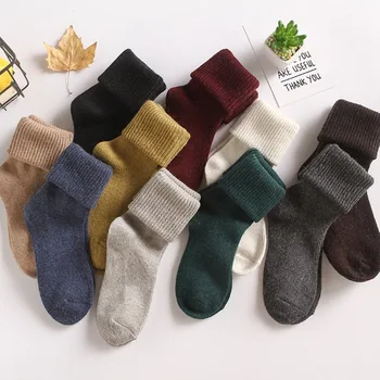 

Womens Wool Thermal Sock Lady Soft Casual Winter Socks Xmas Gifts