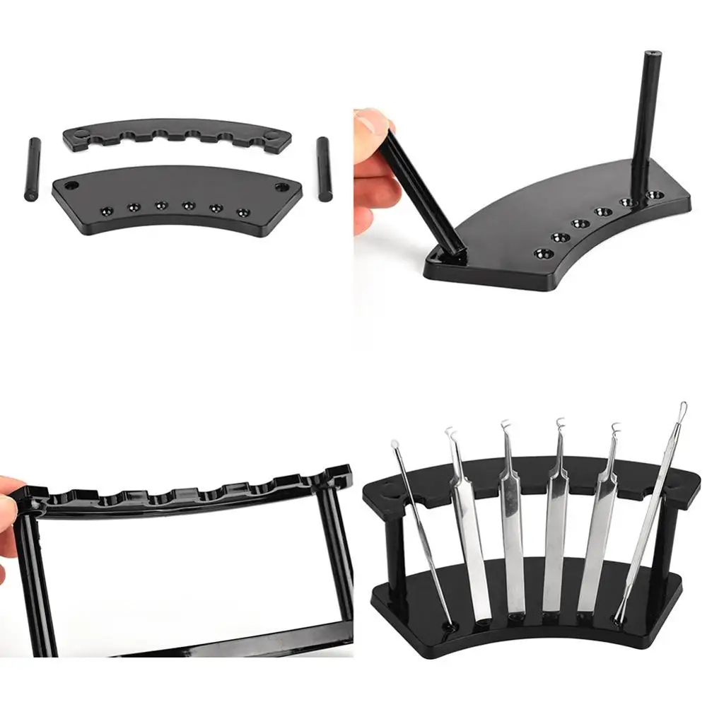 

Beauty False Eyelashes Grafting Tweezers Acrylic Display Stand Storage Organizer Eyelash Extension Lashes Display Stand Tools